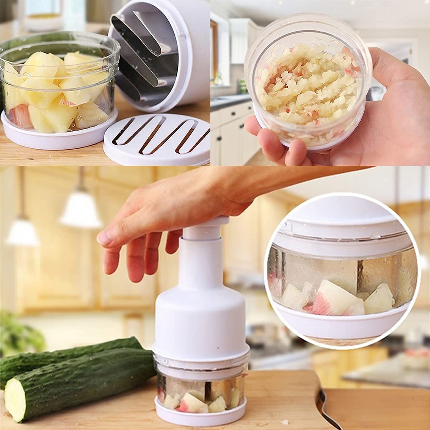 Slap Garlic Chopper Manual Hand Onion Chopper