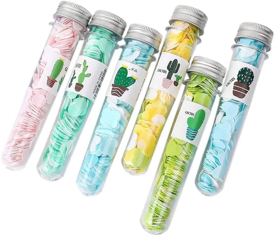 Travel Portable Hand Flower Soap Hand washing Small Soap Tablets Tourism Paper Soap